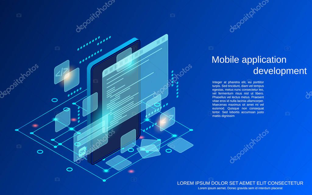 Mobile Application Development Program 406415858 - WDRFree Vector illustration of Mobile Application Development Program 406415858
