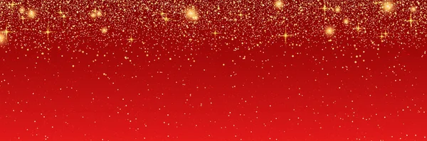 Vánoční Novoroční Vektorový Banner Šablony Červený Gradient Vektorové Pozadí Hvězdami — Stockový vektor