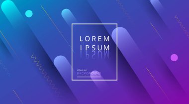 Soyut asgari gradyan şekiller ve geometrik desen bileşimi. Renkli bir arkaplan. Şablon, poster, duvar kağıdı, broşür ve afiş için vektör soyut modern grafik tasarımı