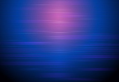 İllüstrasyon soyut neon ışık etkisi, dalga çizgi, dalgalı model parlayan. Vektör tasarım iletişim techno mavi zemin üzerine. Web veya afiş arka plan için fütüristik dijital teknoloji