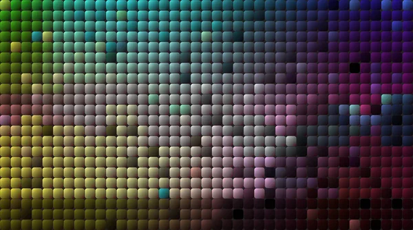 Pixel astratti vettoriali o sfondo modello geometrico. Illustrazione di quadrati con colore blu sfumato sfondo gradiente — Vettoriale Stock