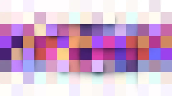 ベクトル抽象ピクセルまたは幾何学的なパターンの背景。青色の正方形のイラストがぼやけてグラデーションの背景 — ストックベクタ