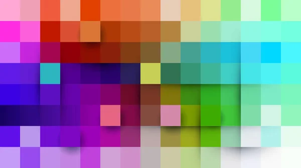 Vector abstrakt pixel eller geometriska mönster bakgrund. Illustration av rutor med färg blå suddig tonad bakgrund — Stock vektor