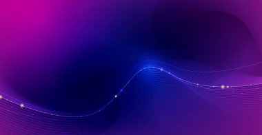 Vektör çizim düzgünleştirilmiş çizgileri koyu mavi renk arka planda. 