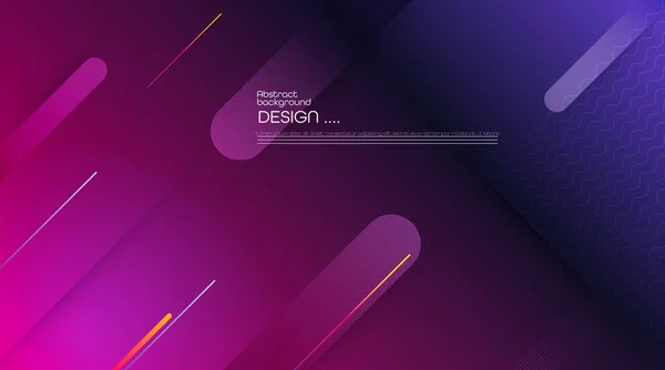 Abstract dynamic motion of geometric shape, pattern composition. Colorful gradient background.. — Stock Vector