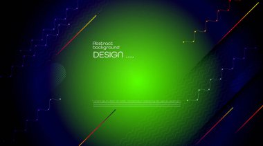 Geometrik şeklin soyut dinamik hareketi, desen kompozisyonu. Renkli degrade arka plan. Vektör modern grafik, minimal tasarım elemanları