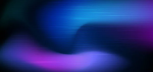 Illustratie Abstract Gloeien Neon Lichteffect Striplijn Patroon Heldere Vloeistof Gradiënt — Stockvector