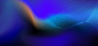 Vektör, resimleme soyut dalgalanma, dalga, çizgi ve parlak renk arkaplanındaki bulanık gradyan örgüsü. Dinamik minimal dalga çizgisi kompozisyon tasarımı, broşür, poster ve afiş düzeni