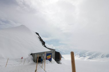 Jungfrau Top, Avrupa'dan, İsviçre bakış açısı 360 derece panoramik, İsviçre'nin en popüler turistik.