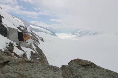 Jungfrau Top, Avrupa'dan, İsviçre bakış açısı 360 derece panoramik, İsviçre'nin en popüler turistik.
