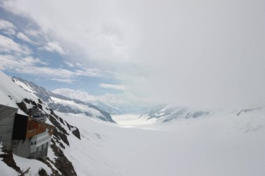 Jungfrau Top, Avrupa'dan, İsviçre bakış açısı 360 derece panoramik, İsviçre'nin en popüler turistik.