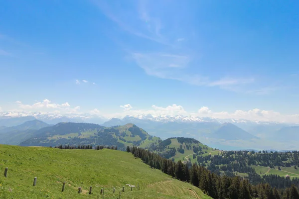 Vista Sobre Rigi Kulm Suíça Visível 360 Graus — Fotografia de Stock