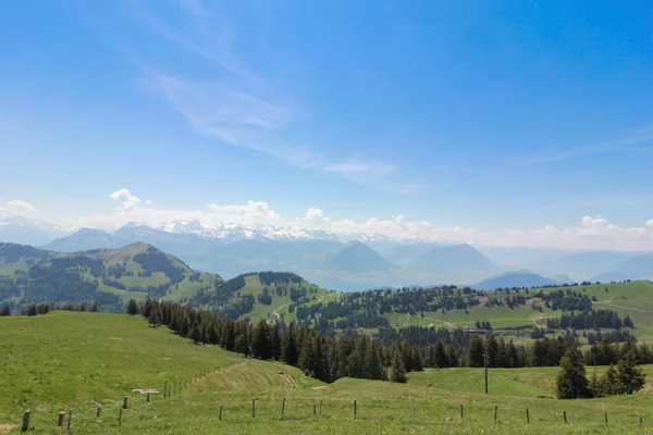 Vista Sobre Rigi Kulm Suiza Visible 360 Grados —  Fotos de Stock