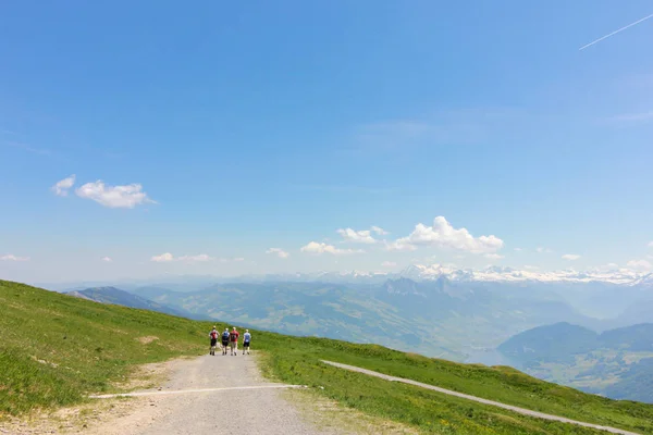 Vista Sobre Rigi Kulm Suiza Visible 360 Grados —  Fotos de Stock