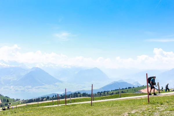 Ελβετία Rigi Kulm Μάιος 2017 Rigi Kulm Κύρια Τουριστικά Αξιοθέατα — Φωτογραφία Αρχείου