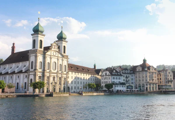 Altstadt Von Luzern Schweizer Wahrzeichen Mai 2017 Luzern Während Der — Stockfoto