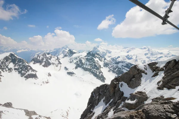 Mount Titlis Zwitserland Vanuit Het Oogpunt Van 360 Graden Panoramische — Stockfoto