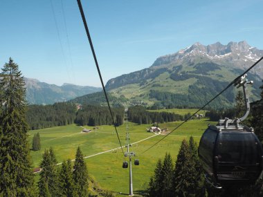 Mt. Titlis, İsviçre İsviçre'nin en popüler turistik 360 derece panoramik, bakış açısından.