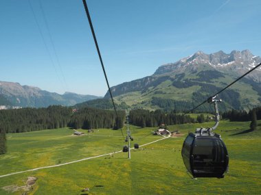 Mt. Titlis, İsviçre İsviçre'nin en popüler turistik 360 derece panoramik, bakış açısından.