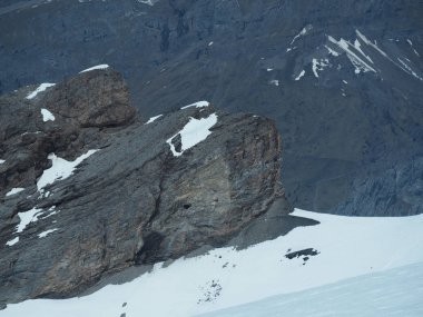 Mt. Titlis, İsviçre İsviçre'nin en popüler turistik 360 derece panoramik, bakış açısından.