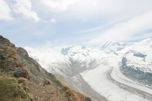 Prachtige Berglandschap Met Uitzicht Matterhorn Zwitserland — Stockfoto