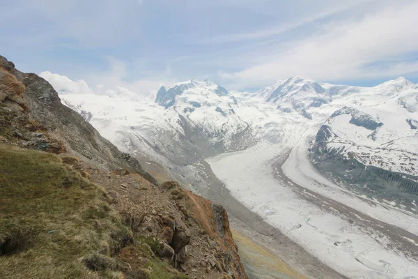 Gyönyörű Hegyi Táj Kilátással Matterhorn Svájc — Stock Fotó