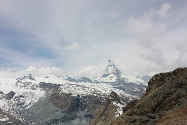 Hermoso Paisaje Montaña Con Vistas Suiza Matterhorn — Foto de Stock