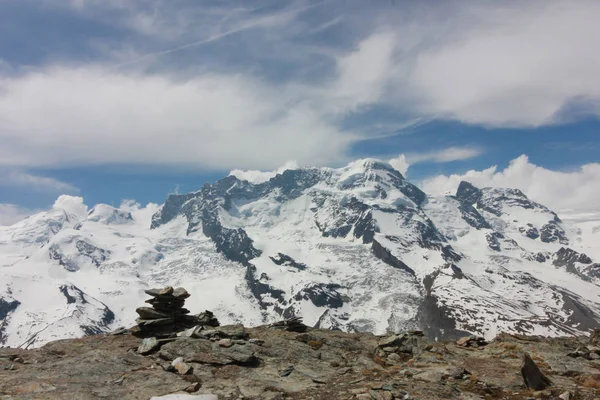 Prachtige Berglandschap Met Uitzicht Matterhorn Zwitserland — Stockfoto