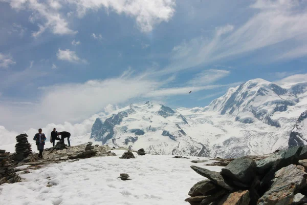 Prachtige Berglandschap Met Uitzicht Matterhorn Zwitserland — Stockfoto