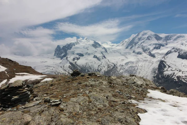 Hermoso Paisaje Montaña Con Vistas Suiza Matterhorn — Foto de Stock