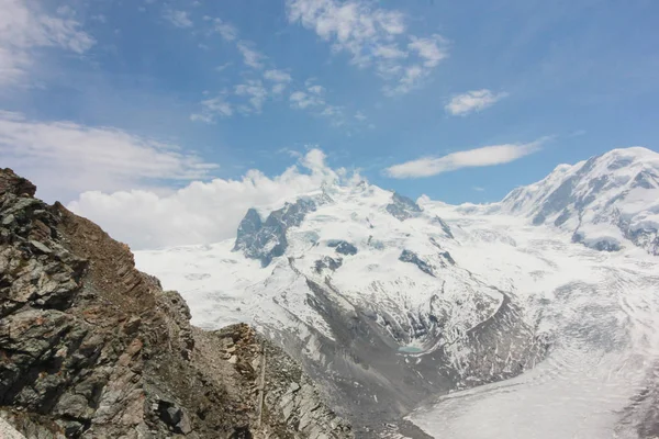 Vakkert Fjellandskap Med Utsikt Matterhorn Sveits – stockfoto