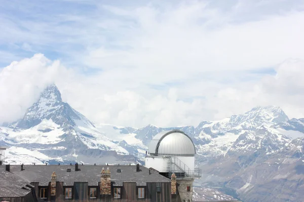 Wunderschöne Berglandschaft Mit Blick Auf Das Matterhorn Schweiz — Stockfoto
