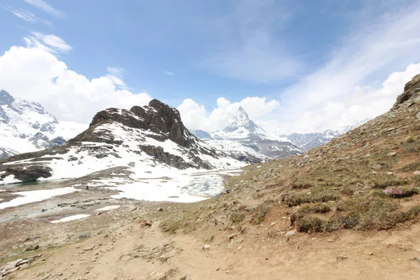 Hermoso Paisaje Montaña Con Vistas Suiza Matterhorn — Foto de Stock