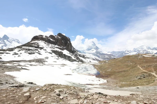 Hermoso Paisaje Montaña Con Vistas Suiza Matterhorn — Foto de Stock