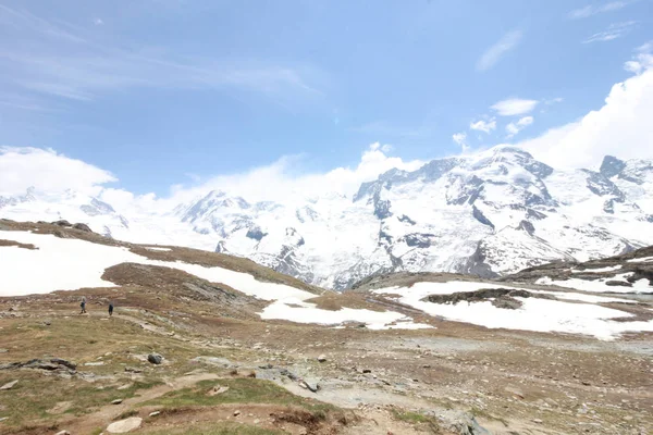 Prachtige Berglandschap Met Uitzicht Matterhorn Zwitserland — Stockfoto