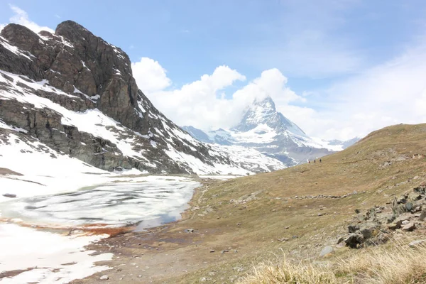 Hermoso Paisaje Montaña Con Vistas Suiza Matterhorn — Foto de Stock