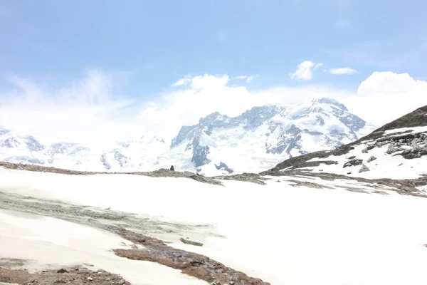 Hermoso Paisaje Montaña Con Vistas Suiza Matterhorn — Foto de Stock