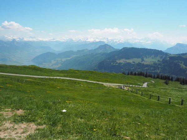 Δες Στο Rigi Kulm Ελβετία Ορατή 360 Μοίρες — Φωτογραφία Αρχείου