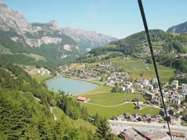 Titlis Ελβετία Από Την Οπτική Γωνία 360 Μοιρών Πανοραμική Δημοφιλή — Φωτογραφία Αρχείου