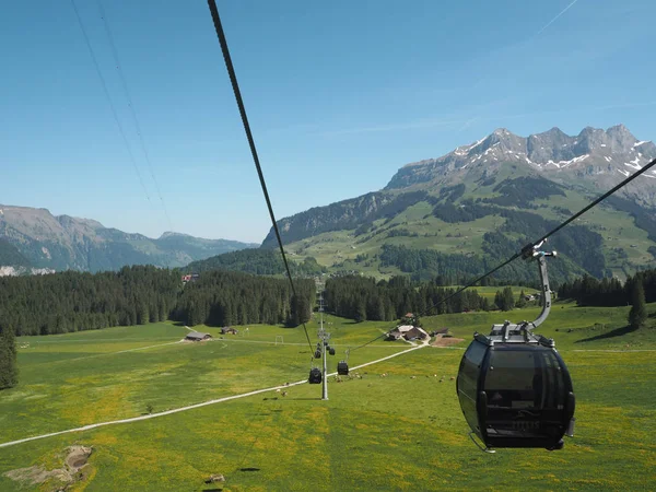 Titlis Ελβετία Από Την Οπτική Γωνία 360 Μοιρών Πανοραμική Δημοφιλή — Φωτογραφία Αρχείου
