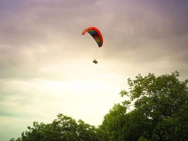 Parasol Dans Ciel Avec Vue Naturelle — Photo