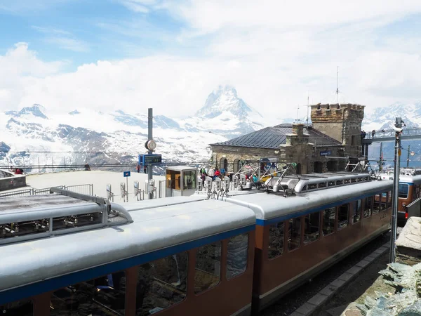 マッターホルン スイスの景色を望む美しい山の風景 — ストック写真