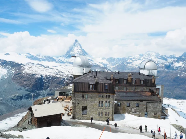 Wunderschöne Berglandschaft Mit Blick Auf Das Matterhorn Schweiz — Stockfoto