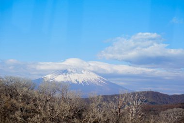 Fuji Dağı'nın yüksek açısı.