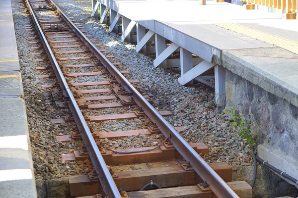 Vista Perto Das Ferrovias Japão — Fotografia de Stock