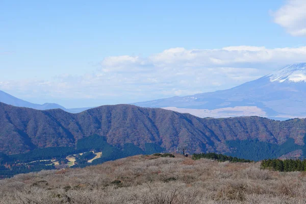 从高山上看富士山 — 图库照片