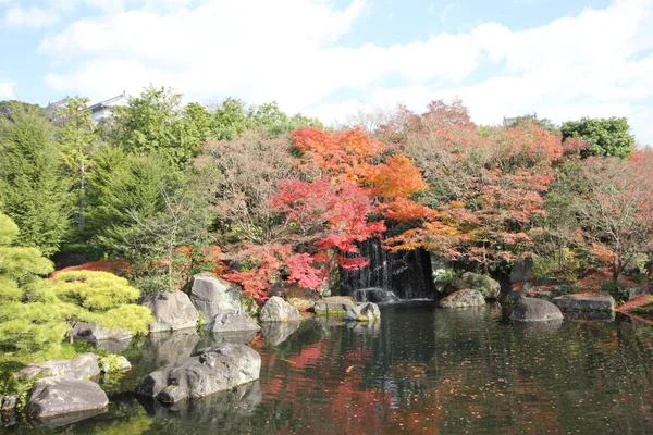 Jardín Kokoen Hermoso Jardín Cerca Del Castillo Himeji — Foto de Stock