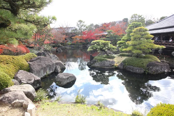 Jardín Kokoen Hermoso Jardín Cerca Del Castillo Himeji — Foto de Stock