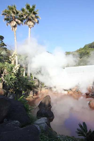 Warmwaterbronnen Als Hel Beppu Japan — Stockfoto