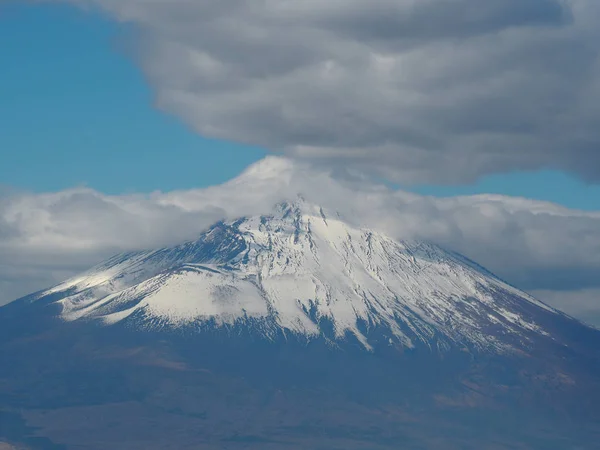 从高山上看富士山 — 图库照片